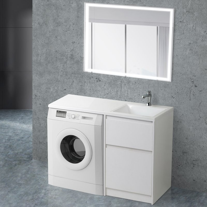 Тумба с раковиной BelBagno Kraft -LVD 60 bianco opaco R