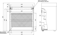 Тумба с раковиной Aquanet Nova Lite 75 напольная, дуб рошелье, 3 ящика