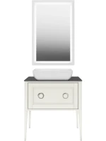 Зеркало KERAMA MARAZZI Plaza Classic 65 с подсветкой, белое