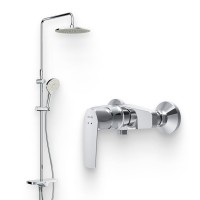 Душевой комплект Смеситель для душа AM.PM Gem + Стойка Like