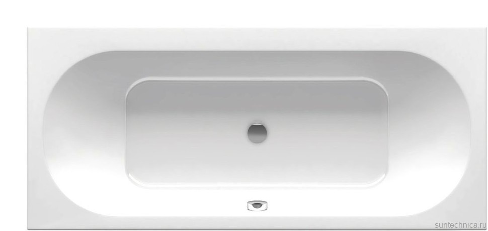 Акриловая ванна Ravak City без опоры 180x80 см, пристенная, белая