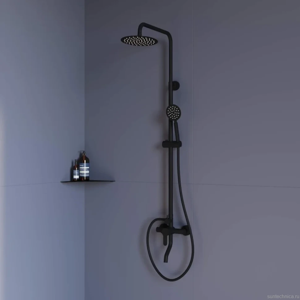 Душевая стойка RGW Shower Panels SP-24B матовый черный