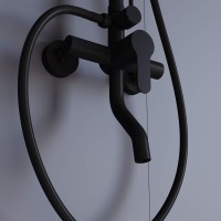 Душевая стойка RGW Shower Panels SP-24B матовый черный