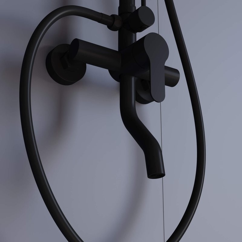 Душевая стойка RGW Shower Panels SP-24B матовый черный