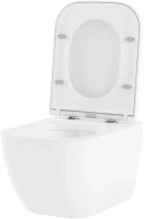 Комплект Унитаз подвесной Lavinia Boho One Compacto 3302102С с микролифтом + Система инсталляции для унитазов Relfix 38010010 + Кнопка смыва Relfix 38050803 матовая черная, золотой глянец