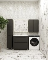 Шкаф Style Line Бергамо Мини Люкс Plus 60 антискрейч черный