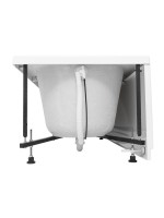 Акриловая ванна Aquanet Nexus 362567 170x75 см, пристенная, белая, с каркасом