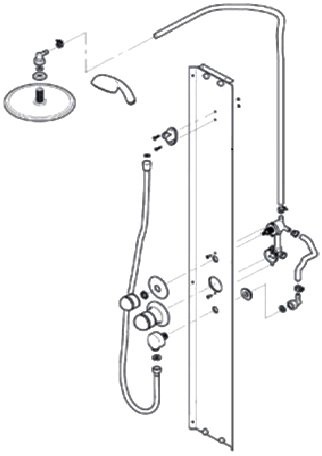 Душевая кабина Triton Лайт Щ0000061831 100х100 А с полочкой