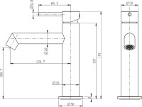 Смеситель для раковины Wonzon & Woghand WW-H1063-MW белый матовый
