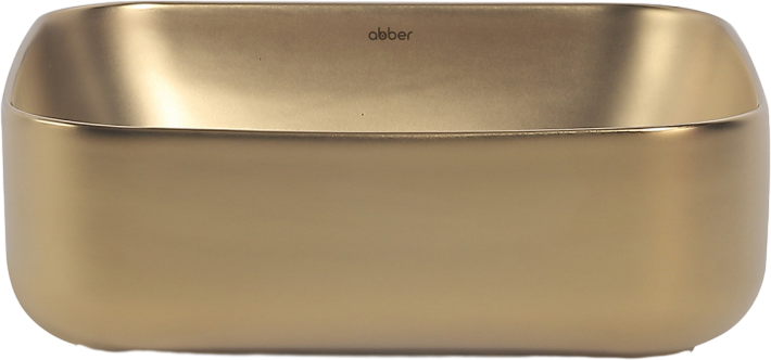 Накладная раковина Abber Rechteck AC2211MMG матовое золото