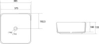 Накладная раковина Abber Rechteck AC2211MMG матовое золото