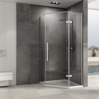 Душевой уголок Abber Ewiges Wasser AG05090 90x90, профиль хром, стекло прозрачное