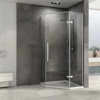Душевой уголок Abber Ewiges Wasser AG05090 90x90, профиль хром, стекло прозрачное