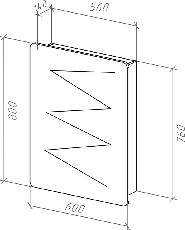 Мебель для ванной комнаты Bellezza Джела 60 подвесная
