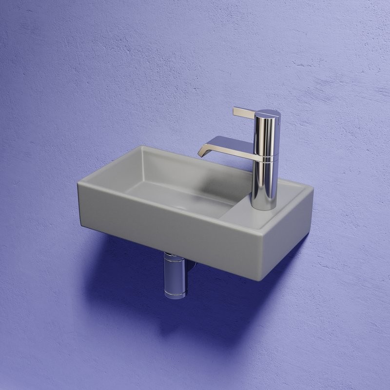 Раковина маленькая в туалет Ceramicanova Element CN6051LMH антрацит матовый