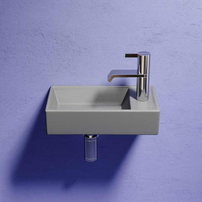 Раковина маленькая в туалет Ceramicanova Element CN6051LMH антрацит матовый