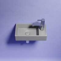 Раковина маленькая в туалет Ceramicanova Element CN6051LMH антрацит матовый