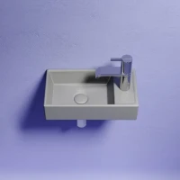 Раковина маленькая в туалет Ceramicanova Element CN6051LMH антрацит матовый