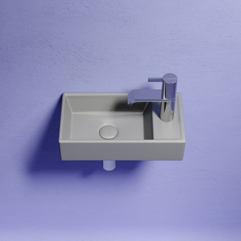 Раковина маленькая в туалет Ceramicanova Element CN6051LMH антрацит матовый