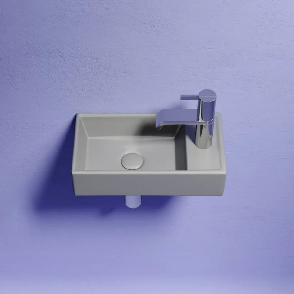 Раковина маленькая в туалет Ceramicanova Element CN6051LMH антрацит матовый