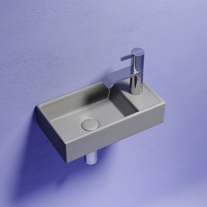 Раковина маленькая в туалет Ceramicanova Element CN6051LMH антрацит матовый