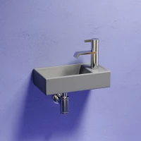 Раковина маленькая в туалет Ceramicanova Element CN6051LMH антрацит матовый