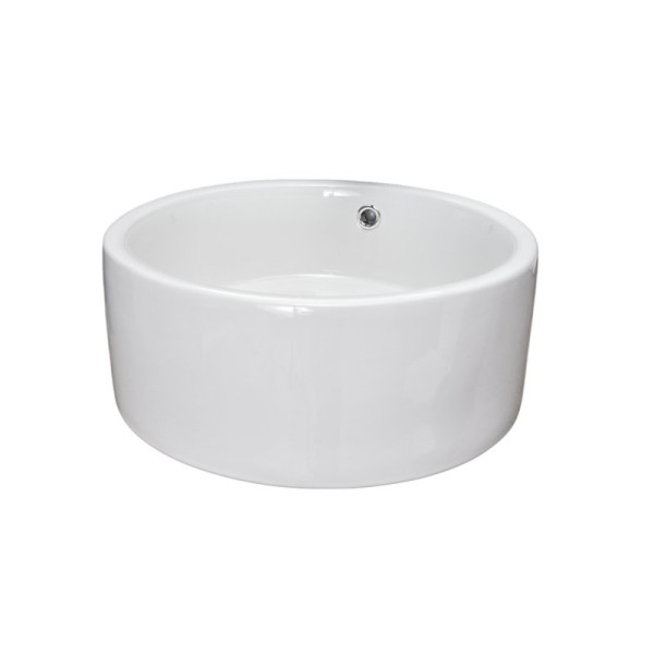 Накладная раковина GID Esfera N9130 42 глянцевая белая, круглая, фаянс