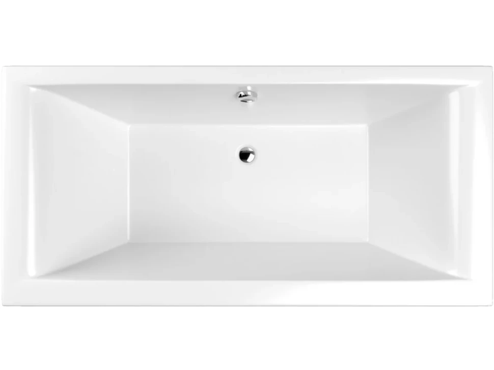 Акриловая ванна WHITECROSS Savia Duo 170x80 см, пристенная, белый глянец, с каркасом