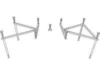 Акриловая ванна WHITECROSS Savia Duo 170x80 см, пристенная, белый глянец, с каркасом