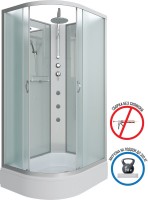 Душевая кабина Niagara Classic NG-33184-14RBKTG 110х80 см, без крыши, с гидромассажем и тропическим душем