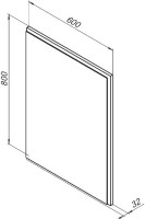 Мебель для ванной комнаты Aquanet Nova Lite 60 2 ящика