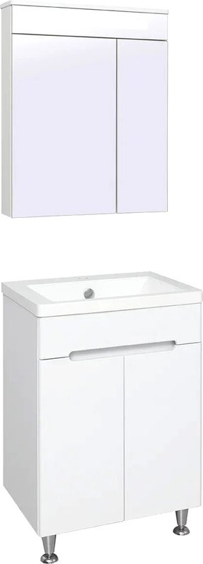 Мебель для ванной комнаты Runo Парма 60, напольная, 2 двери