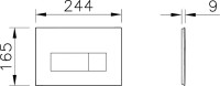 Комплект Унитаз подвесной Wanfald Lauta 47374100005 черный + Инсталляция VitrA V-Fix Core 732-5800-01PV + Кнопка Root Square 740-2311 черная матовая