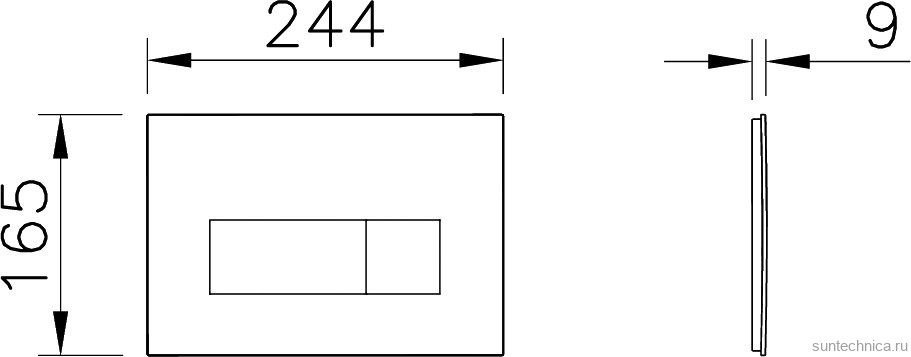 Комплект Унитаз подвесной Wanfald Lauta 47374100005 черный + Инсталляция VitrA V-Fix Core 732-5800-01PV + Кнопка Root Square 740-2311 черная матовая