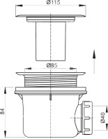Поддон для душа RGW Stone Tray ST/AR-0128W 80х120 с сифоном (уценка: сколы на углу)
