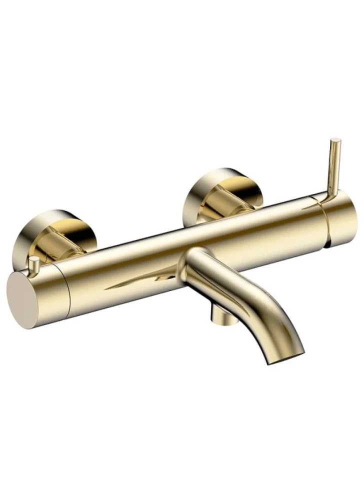 Смеситель для ванны, шлифованное золото, AQUAme AQM6212BG Siena
