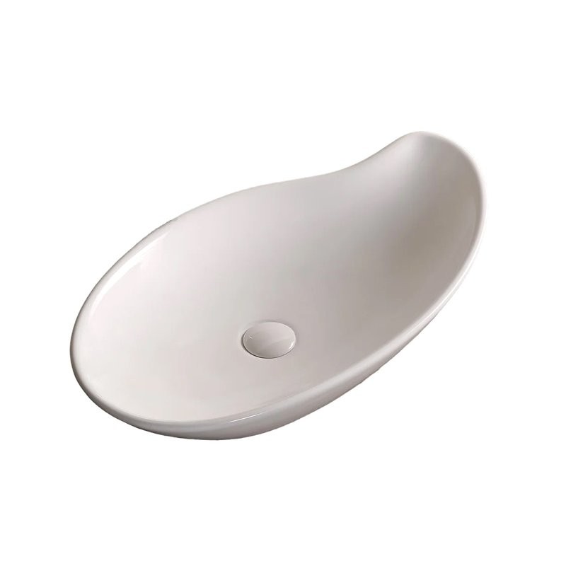 Накладная раковина Ceruttispa CR7265B 66 глянцевая белая