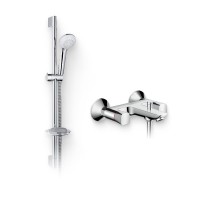 Душевой комплект Смеситель Hansgrohe Logis 71243000 + Гарнитур Crometta 85 Vario 27764000 Unica Crometta