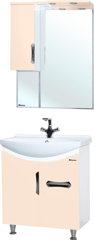 Мебель для ванной комнаты Bellezza Лагуна 65 с ящиком, бежевая