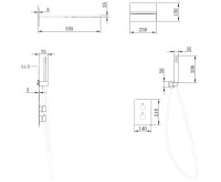 Душевой комплект Abber Weiss Insel AF8052 С ВНУТРЕННЕЙ ЧАСТЬЮ, хром