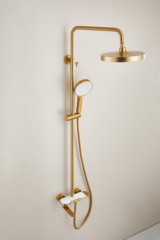 Душевая стойка BELZ B713 B25713-5 матовое золото