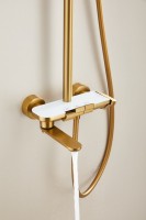 Душевая стойка BELZ B713 B25713-5 матовое золото