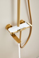 Душевая стойка BELZ B713 B25713-5 матовое золото