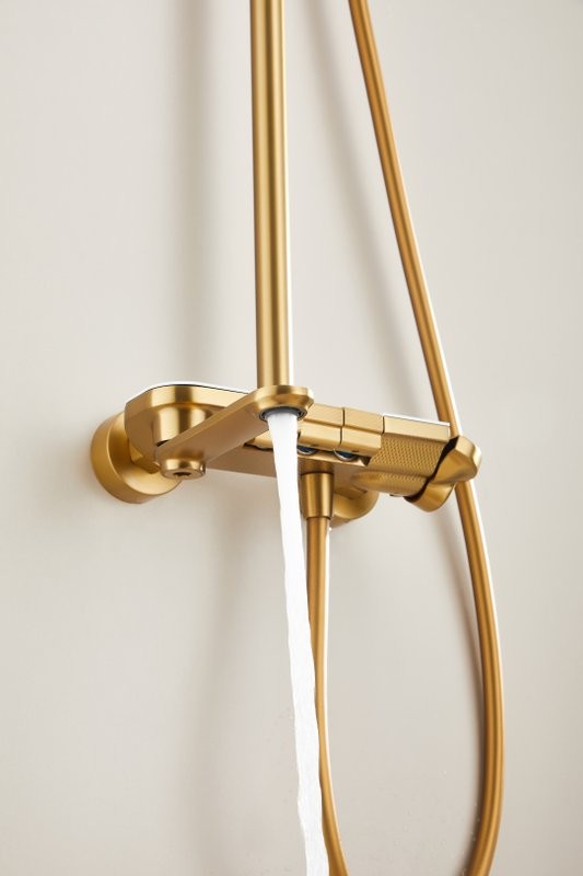 Душевая стойка BELZ B713 B25713-5 матовое золото