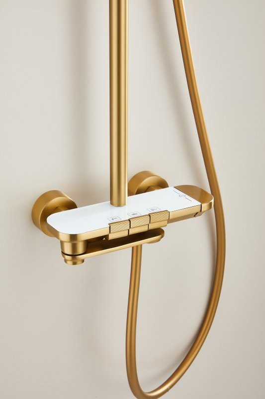 Душевая стойка BELZ B713 B25713-5 матовое золото