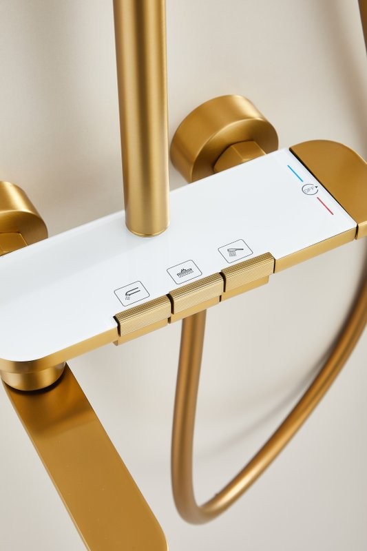 Душевая стойка BELZ B713 B25713-5 матовое золото