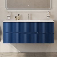 Тумба с раковиной Cezares Duet 120 sapfiro, раковина Cezares CZR-8095-120