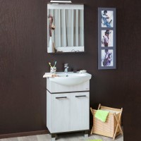 Мебель для ванной комнаты Sanflor Толедо 60, венге, северное дерево светлое