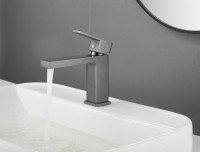 Смеситель для раковины BELZ B672 B10672-3 оружейная сталь Смеситель для раковины BELZ B672 B10672-3 оружейная сталь