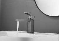 Смеситель для раковины BELZ B672 B10672-3 оружейная сталь Смеситель для раковины BELZ B672 B10672-3 оружейная сталь